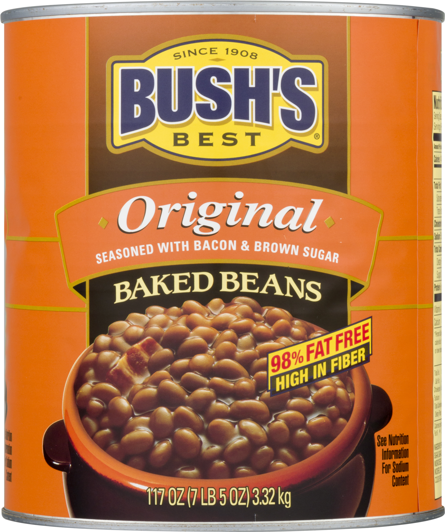 Bush's Original Baked Beans, 117 Oz - #10 Can Baked Beans (1800x1800), Png Download