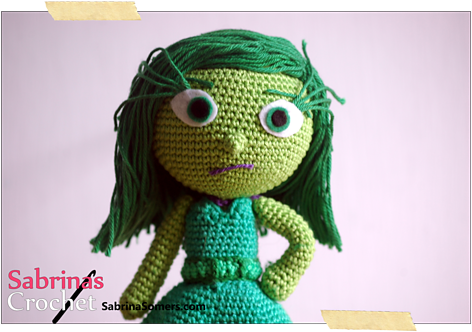 Disgust - Amigurumi Intensamente Desagrado (500x343), Png Download