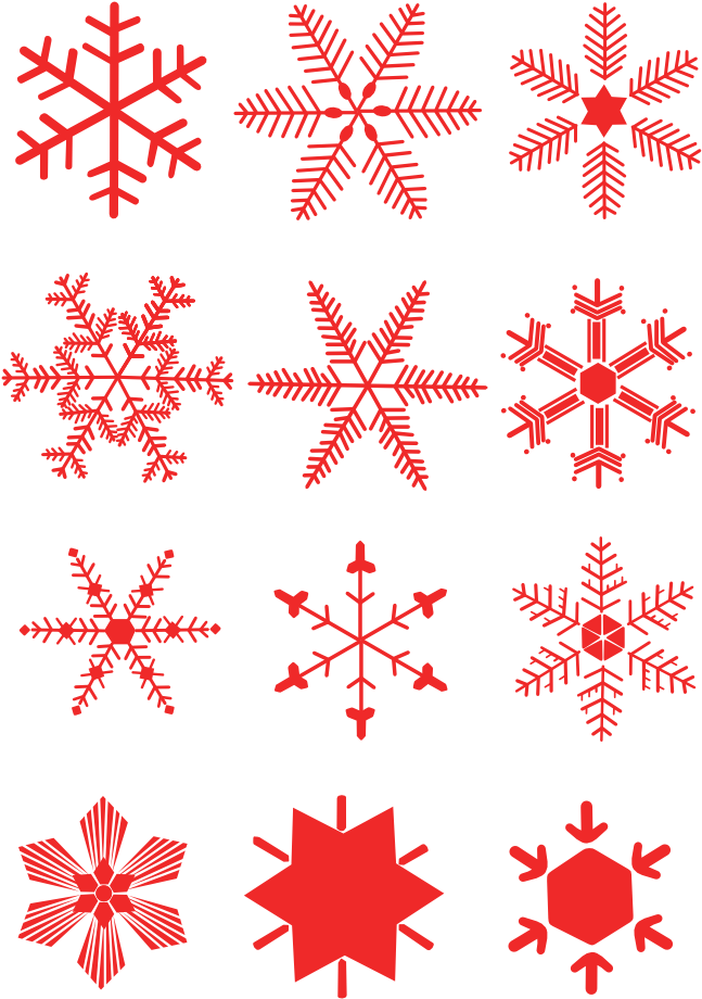 Snowflakes - Clip Art (744x1052), Png Download