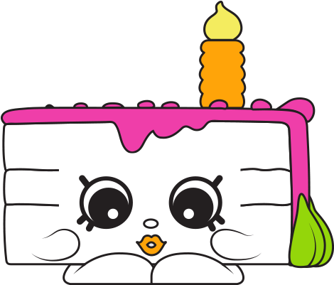Gracie Birthday Cake Ct Art - Shopkins Season 7 Birthday Cake (575x475), Png Download
