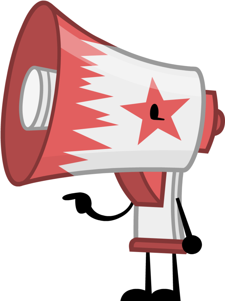 Free Download Megaphone Clipart Clip Art - Code Red Object Show Characters (769x1038), Png Download