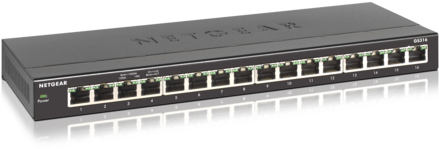 The Netgear 16 Port Gigabit Ethernet Switch With Simple - Netgear Gs316 (480x305), Png Download