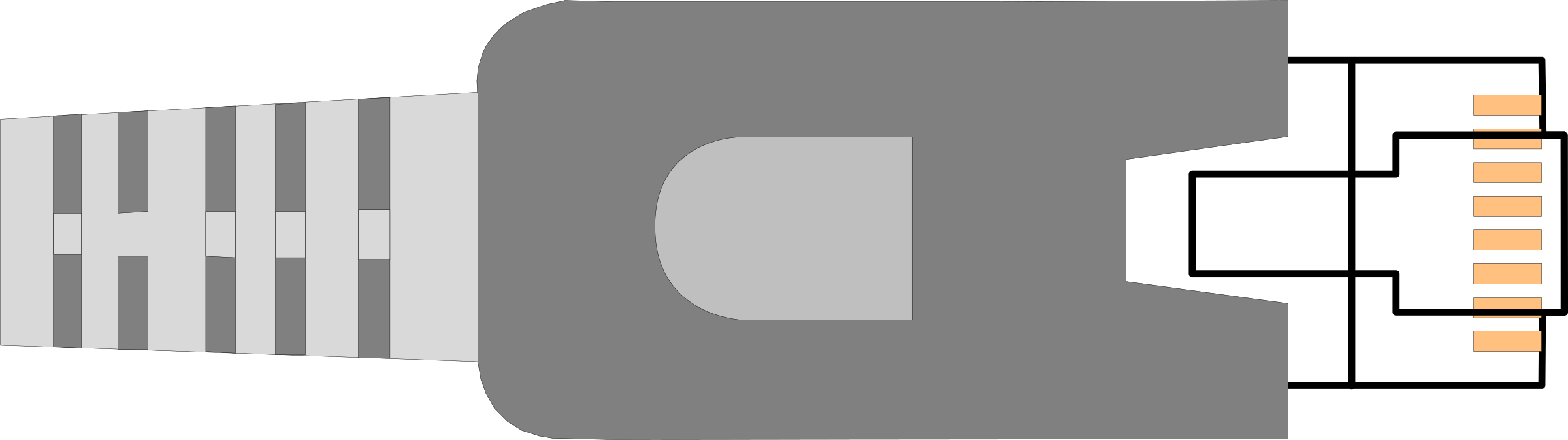 This Free Icons Png Design Of Ethernet Plug Network (2400x673), Png Download