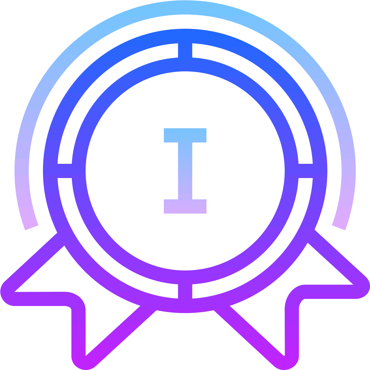 This Is A Picture Of An Award Ribbon For Being Number - Icon (1600x1600), Png Download