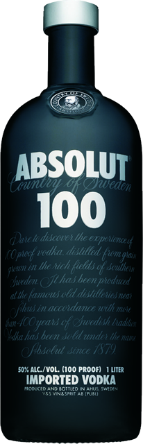 Absolut - Vodka Absolut 50 (206x640), Png Download
