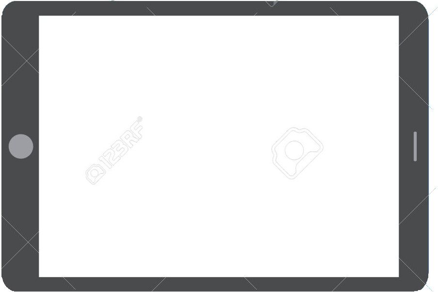 Flat-ipad - Tablet Computer (1300x919), Png Download