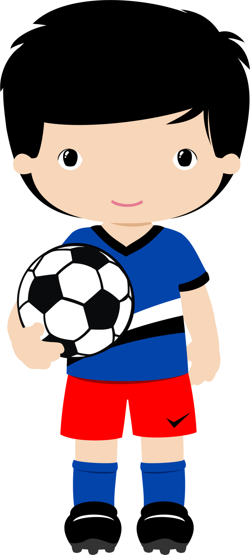 Sports & Ginástica Children Clipart, Football Themes, - Menino Jogando Bola Png (865x1920), Png Download