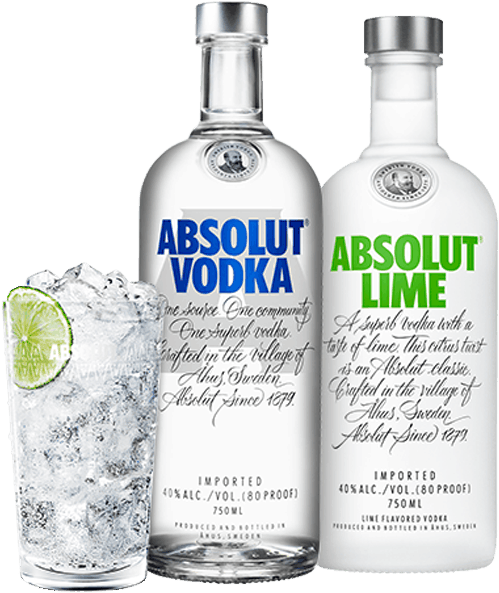 00 For Absolut Vodka - Absolut Lime Flavoured Vodka (504x600), Png Download