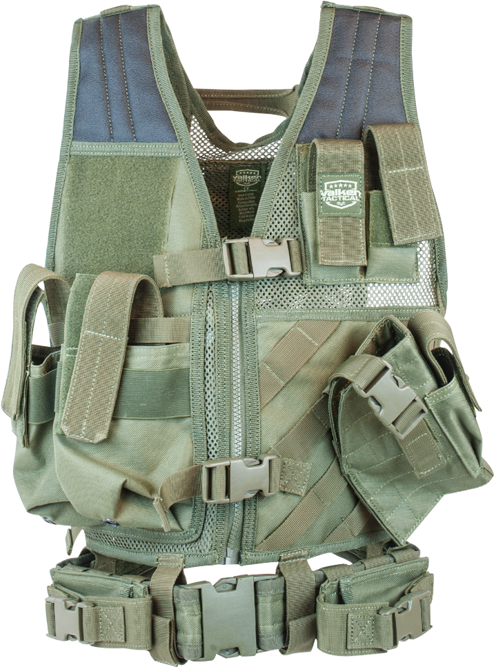 Valken Tactical Vest - Valken Crossdraw Vest (youth)-olive, (1000x1000), Png Download