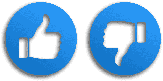 Thumbs Up Thumbs Down Png - Thumbs Up And Down Icon (640x313), Png Download