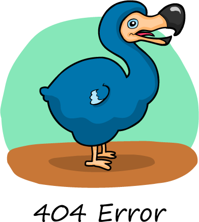 Dodo Birds Reached An Evolutionary Dead End - Http 404 (391x437), Png Download