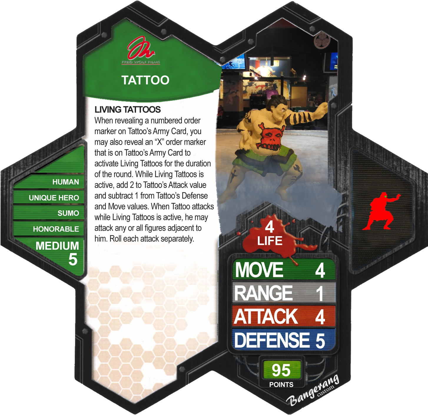 The Book Of Tattoo - Heroscape Commissioner Gordon (1462x1439), Png Download