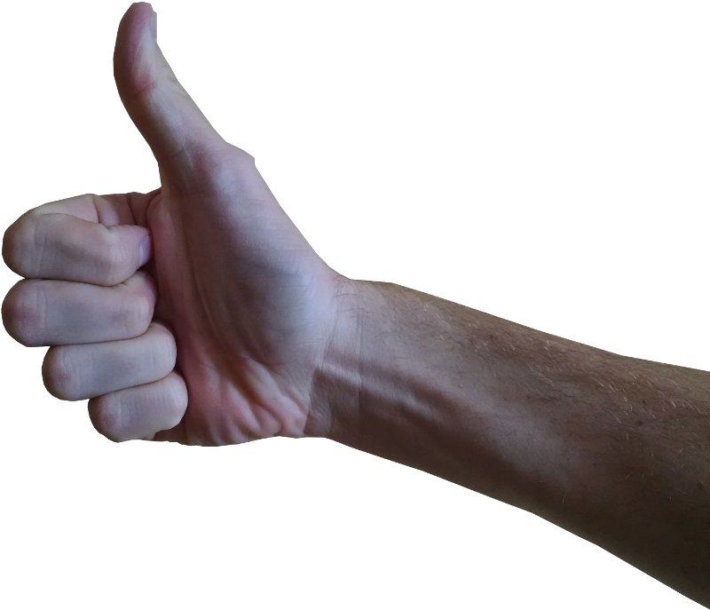 Up Or Thumbs Down - Sign Language (800x699), Png Download