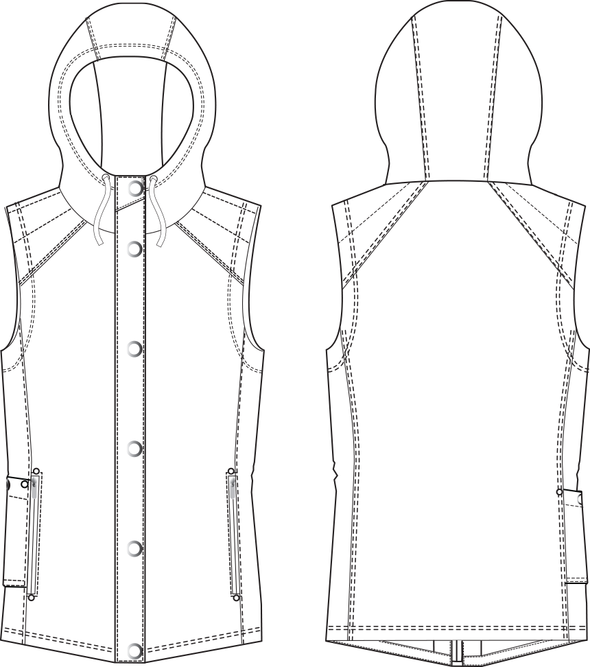 Vest - Portable Network Graphics (860x972), Png Download