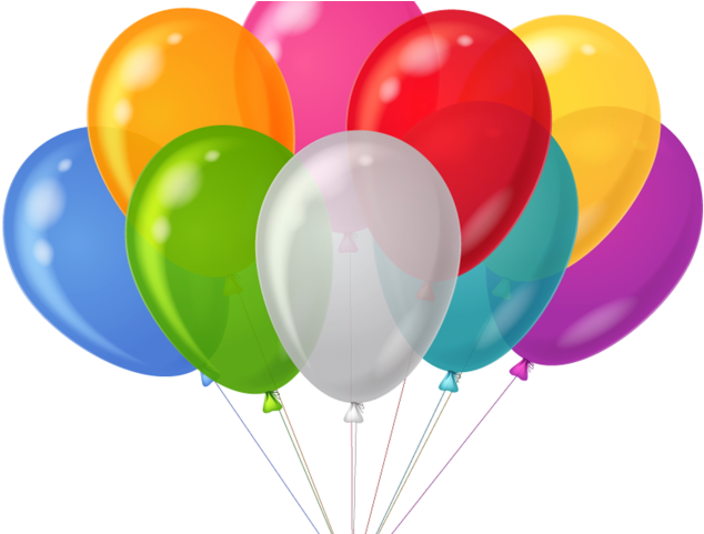 Balloons Clipart Transparent Background - Balloons Clipart (640x480), Png Download