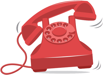 It Is Essential For The Business Phone Number To Forward - Ringing Old Timey Phone (413x309), Png Download