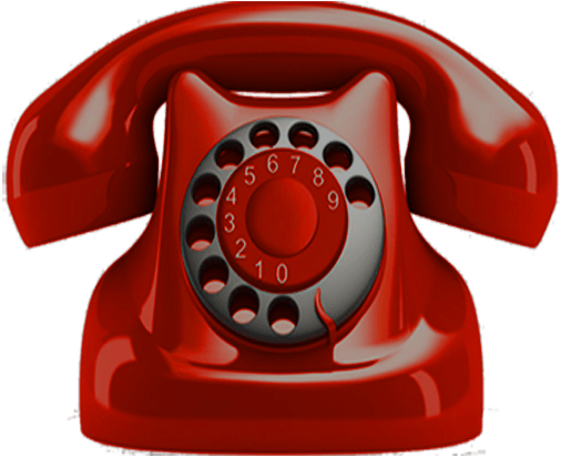 Transparent Background Red Telephone (649x576), Png Download