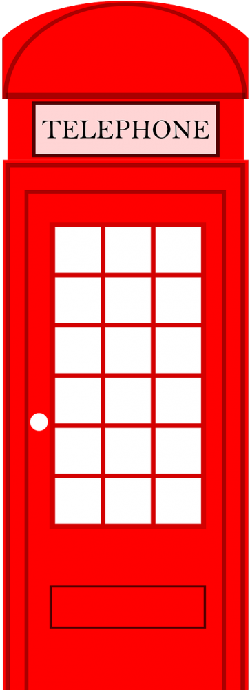 Phone Box,telephone Booth,telephone Box,call Booth,call - London Telephone Booth Clipart (500x1000), Png Download