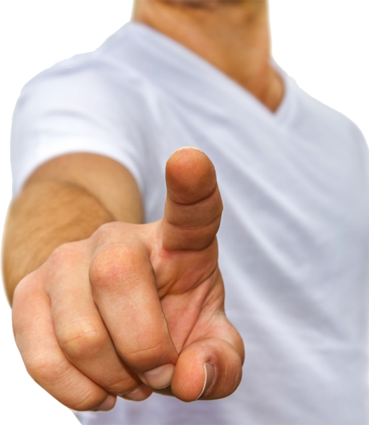 Man Pointing - Businessperson (522x600), Png Download