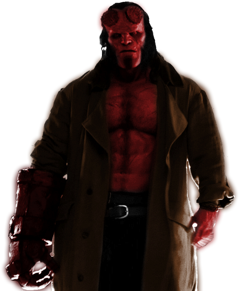 A Png Color Render I Made Of The Hellboy Image Posted - Hellboy David Harbour Reddit (1586x1199), Png Download