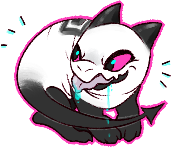 Samael Screams At His Own Ass - Cat Yawns (633x533), Png Download