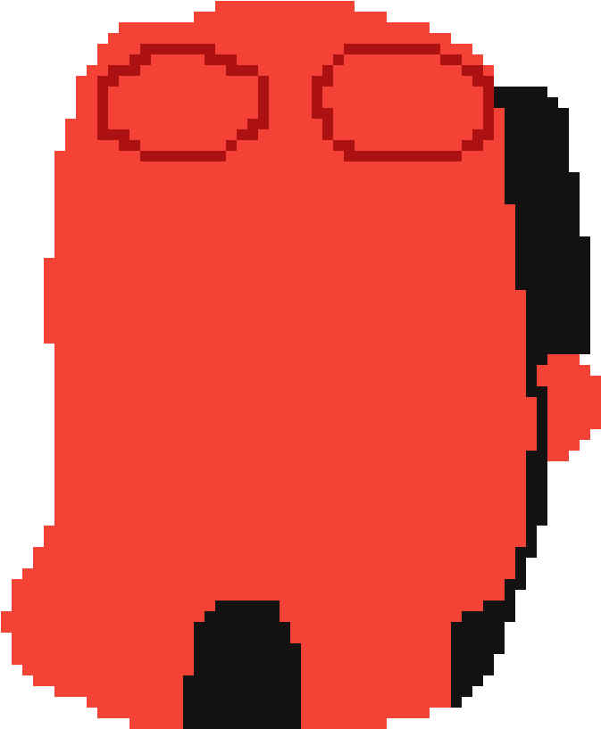 Hellboy Template - Clip Art (1200x1200), Png Download