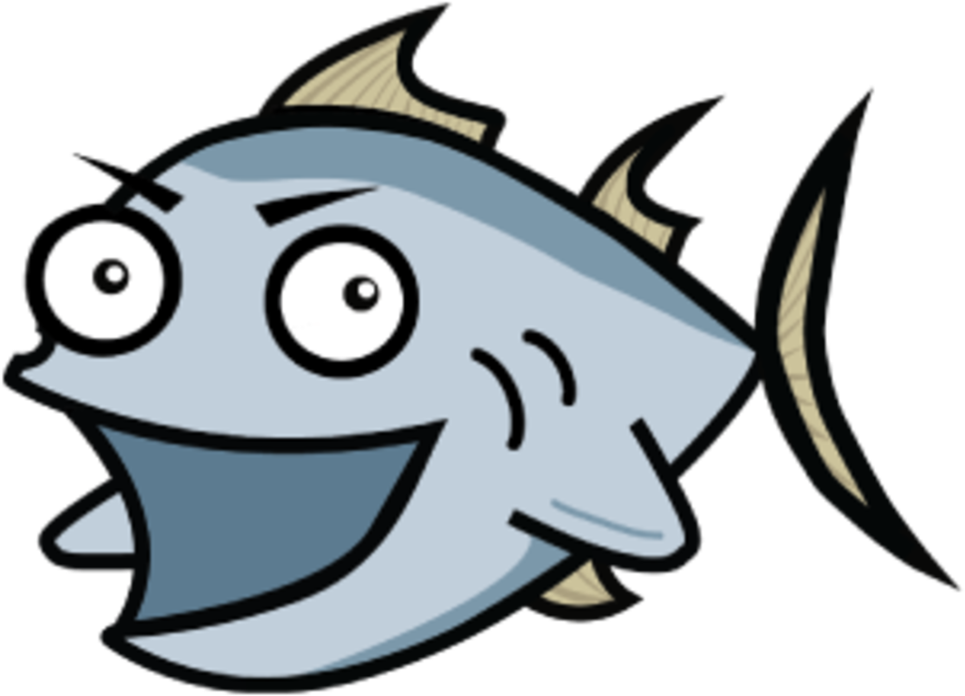Fish Popper Clipart - Screaming Tuna (1103x800), Png Download