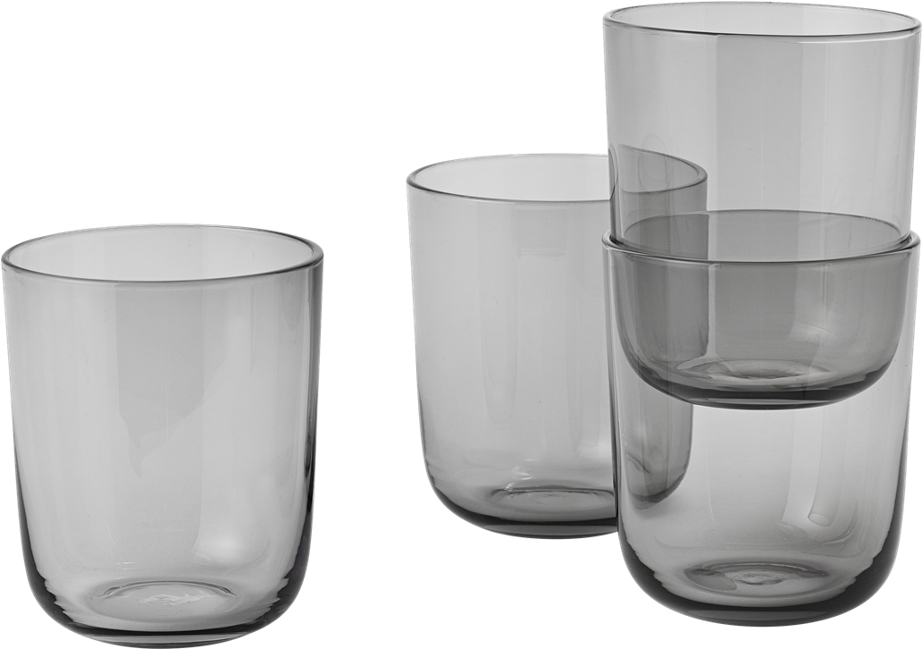10056 Corky Drinking Glasses Tall Grey 1502282782 - Muuto - Corky Tall Drinking Glasses - Set Of 4 - Grey (2000x2000), Png Download