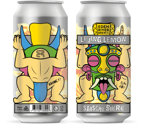 Totem Li Jing Lemon 440ml Craft Can - Caffeinated Drink (719x513), Png Download