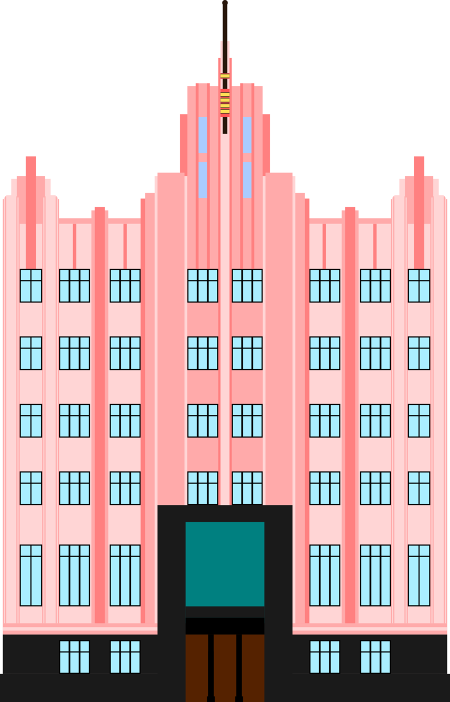 Art Deco Building Png Clipart Architecture Art Deco - Art Deco Building Png (900x1404), Png Download