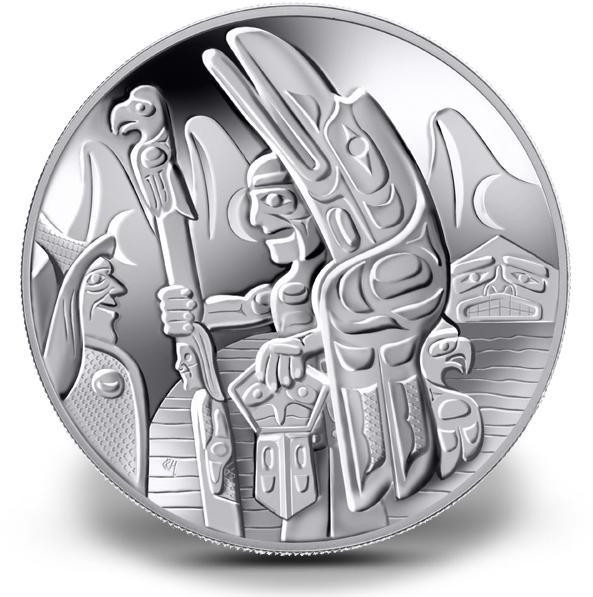 2005 Sterling Silver 30 Dollar Coin - Totem Pole (640x612), Png Download