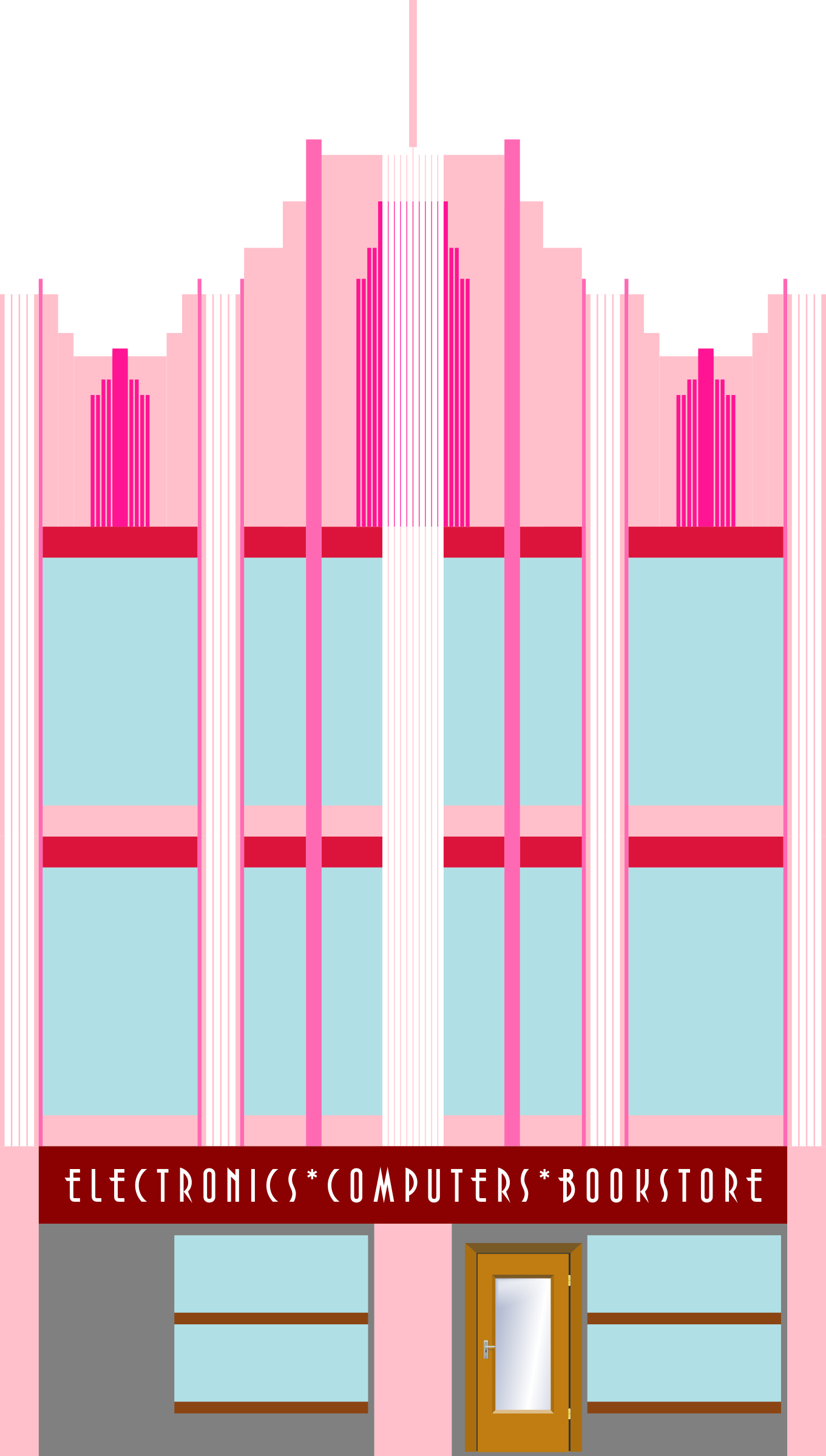 This Free Icons Png Design Of Elaborate Art Deco Building (1361x2400), Png Download