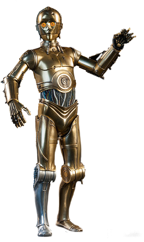 Star Wars Clipart Png - Sideshow Collectibles Star Wars C-3po 1:6 Scale Figure (519x790), Png Download