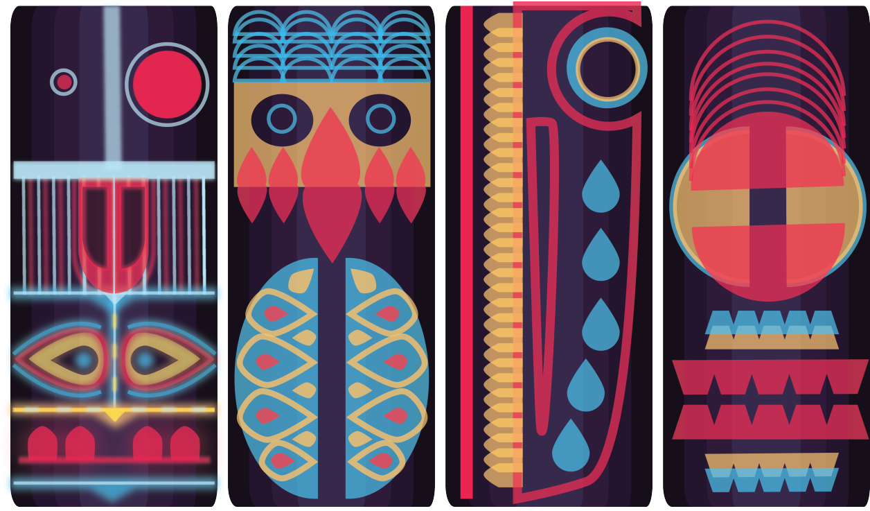 Incredible Totem Pole Designs By Grant Lindahl Seen - Graphic Design (1280x795), Png Download