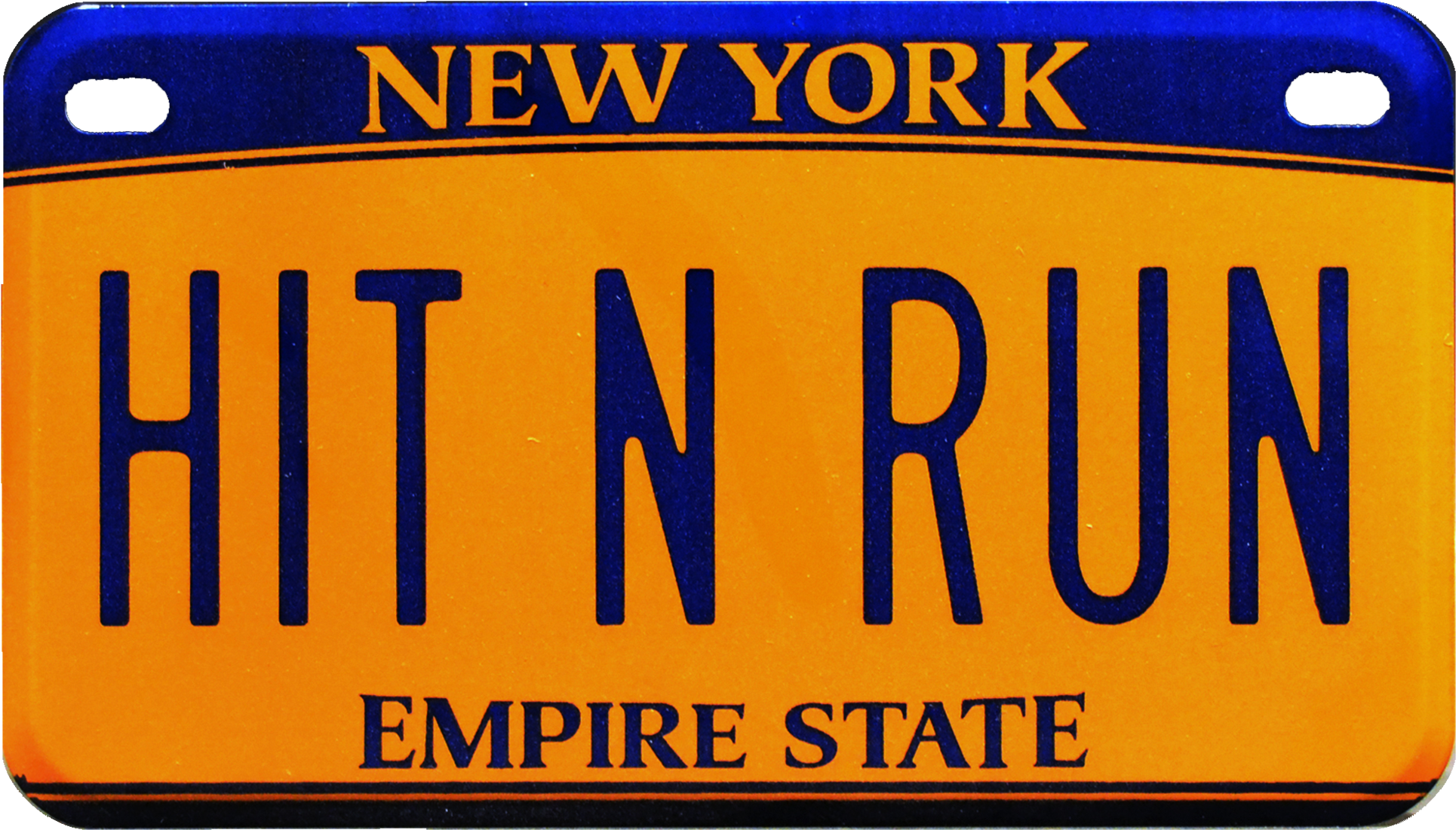 Hit N Run Prop Plate Movie Memorabilia From Kick-ass - New York Round Ornament (4096x2341), Png Download