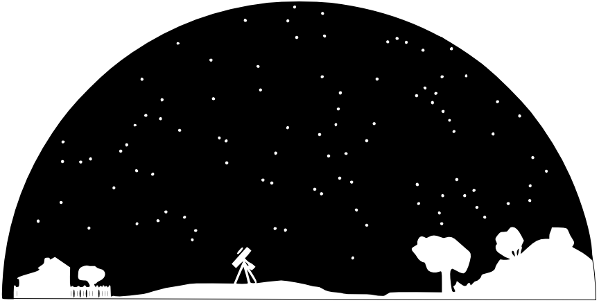 Free Astronomy Cliparts - Night Sky Clipart Transparent (864x437), Png Download