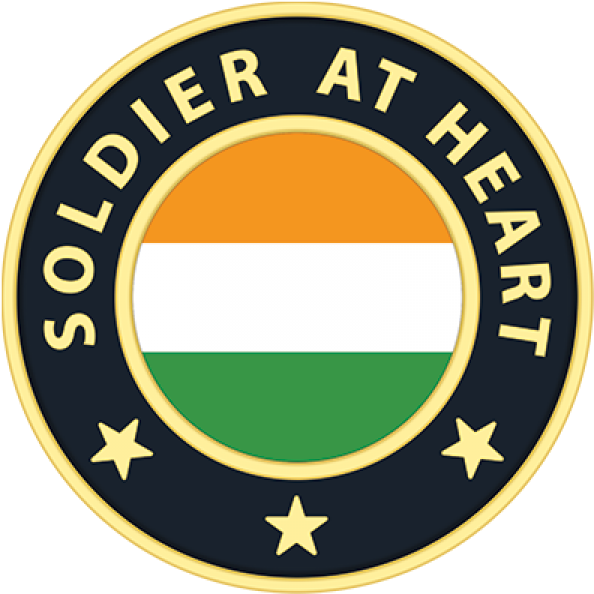 Soldier At Heart Coin Magnetic Lapel Pin - Mfm Expectant Family (600x600), Png Download