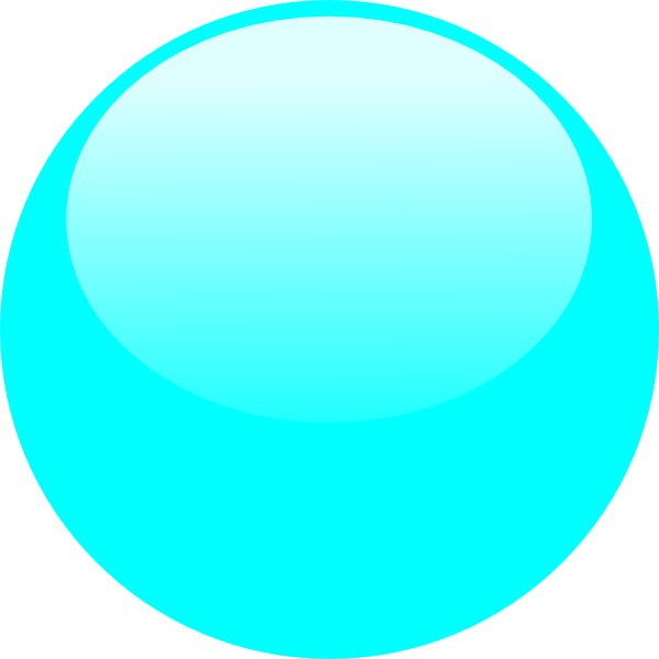 Bubble Sky Blue Clip Art At Clker - Sky Blue Circle Png (600x600), Png Download