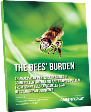 «the Bees' Burden» - Greenpeace (375x460), Png Download
