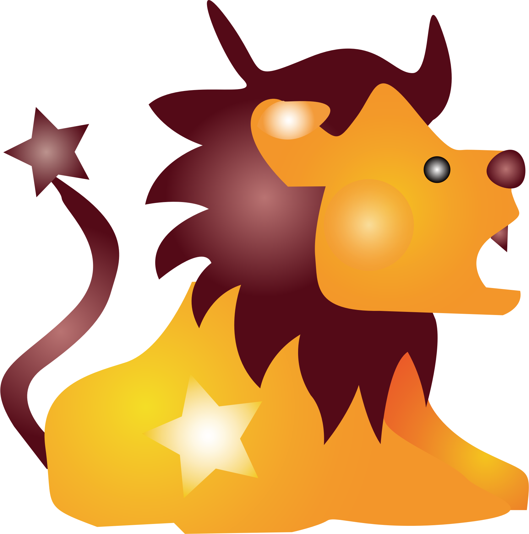 This Free Icons Png Design Of Lion Cartoon (1684x1702), Png Download