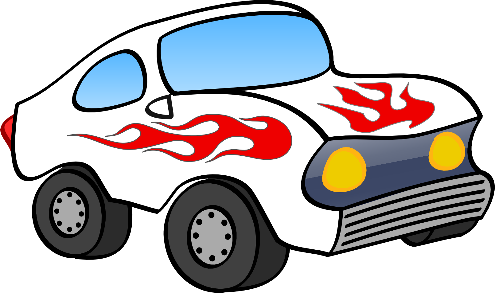 This Free Icons Png Design Of White Fun Car (1612x954), Png Download