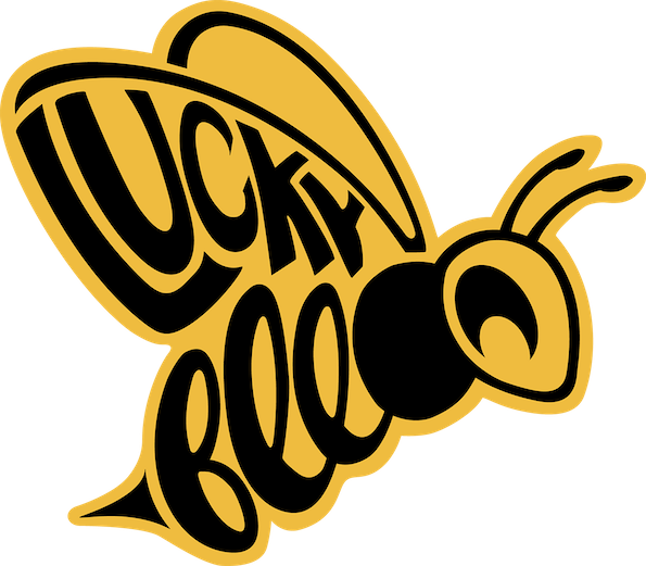 20 Bee Logos That Are Just Dripping In Sweet Honey - Bee Logo Png (595x521), Png Download
