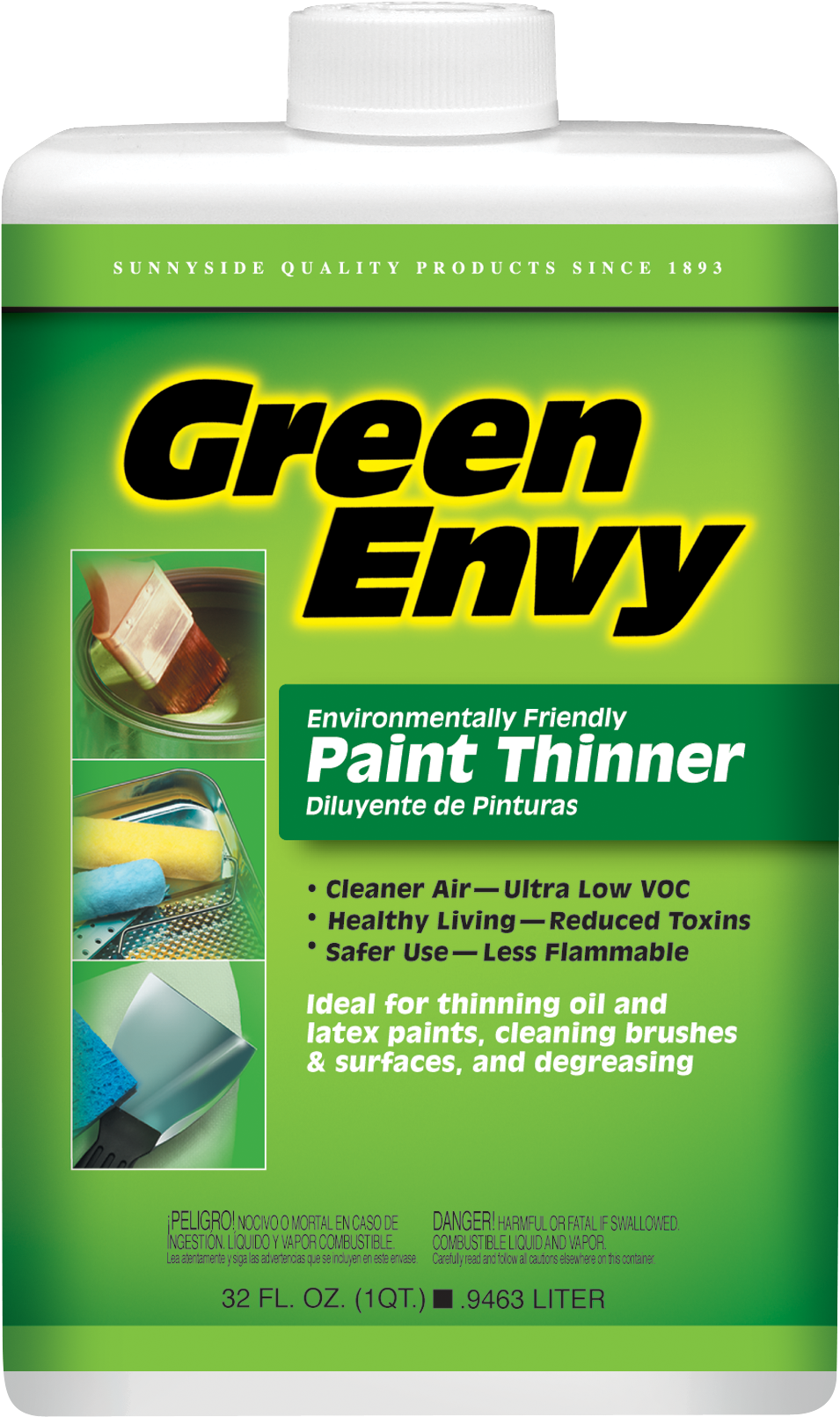 Green Envy Paint Thinner - Sunnyside Corp. 730g1 Green Envy Paint Thinner (1091x1695), Png Download