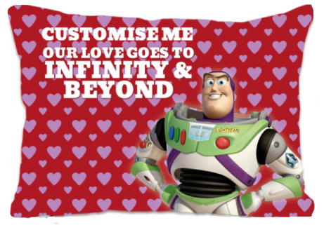 Disney Pixar Toy Story Buzz Valentines 'our Love Goes - Buzz & Friends Christmas Card (460x460), Png Download