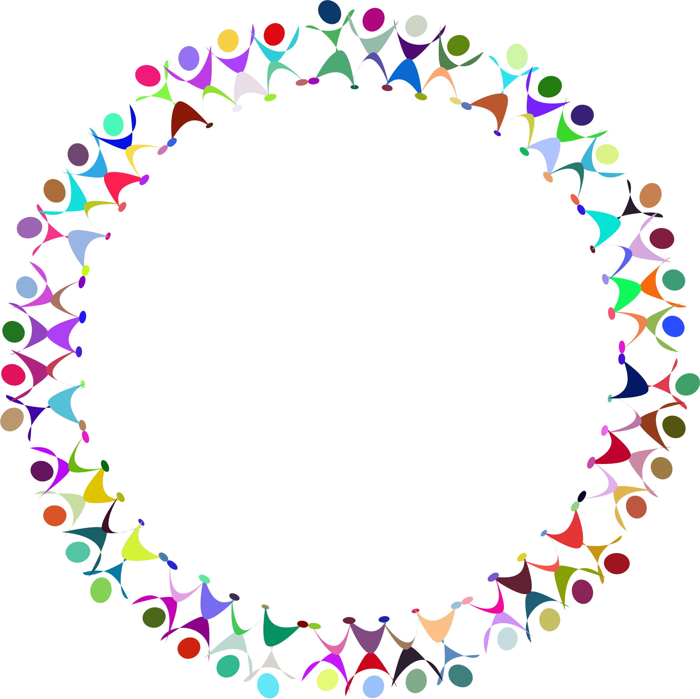 This Free Icons Png Design Of Dancing People Circle (2331x2328), Png Download