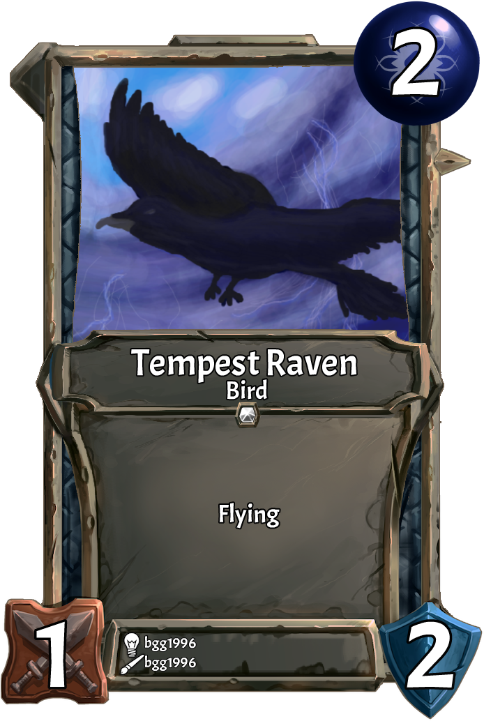 [card] Tempest Ravenweek - Blood (700x1041), Png Download