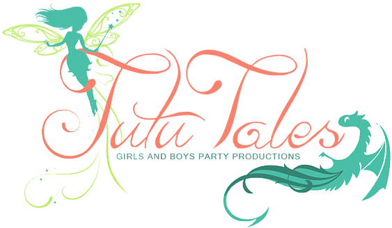 Tutu Tales Logo - Tutu Tales Party Productions (572x327), Png Download