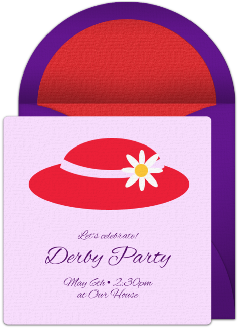 Fancy Hat Online Invitation - Illustration (650x650), Png Download