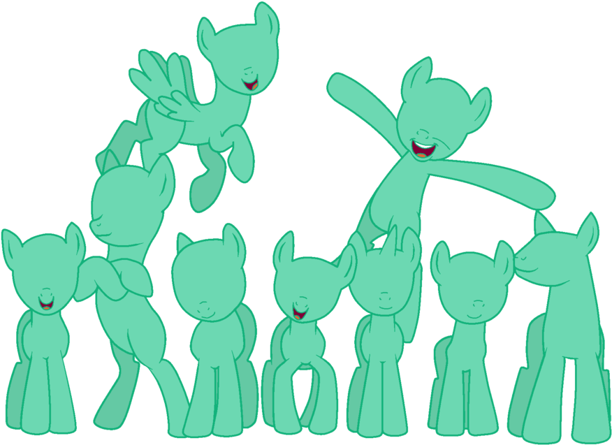 Image Result For Group Mlp Base Group Bases, Mlp Base, - Mlp Group Base Ms Paint (1024x666), Png Download