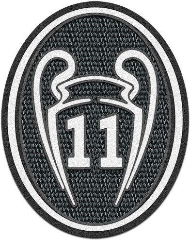 Real Madrid 11 Champions League Badge (398x500), Png Download